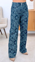 PANTAL¨®N DENIM ROSAS