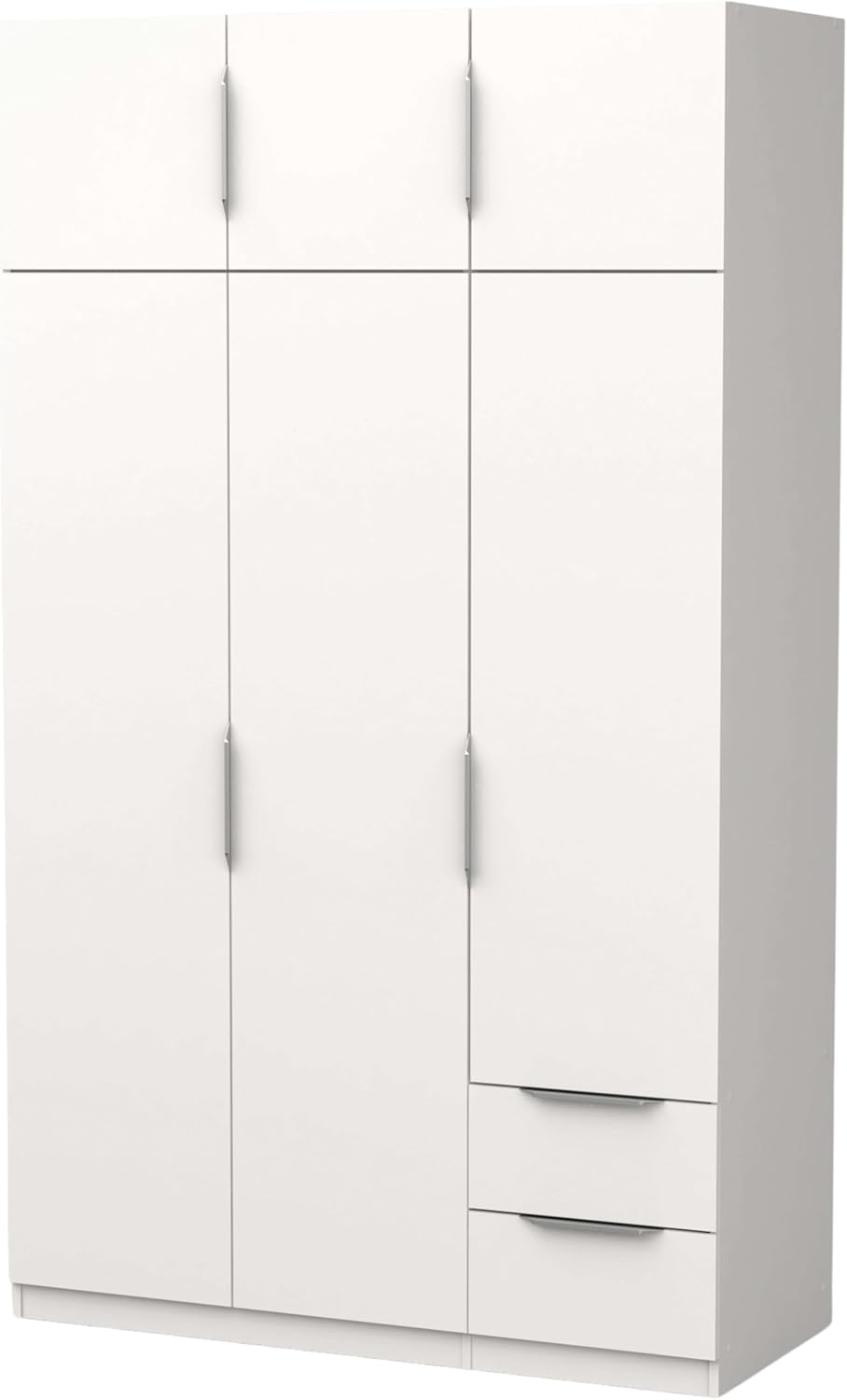 Miroytengo Armario Ghost Grande 6 Puertas y 2 Cajones Color Blanco Mate 203x119 cm