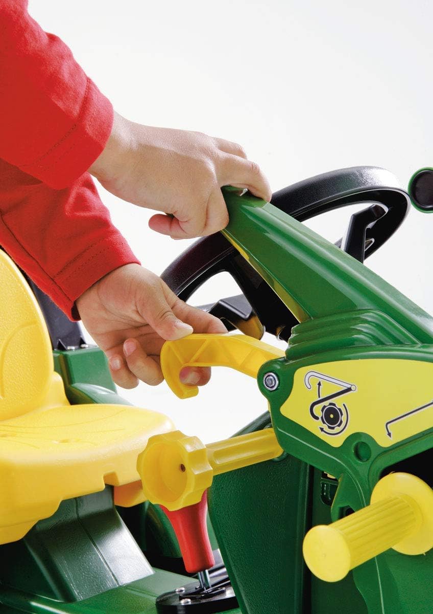 Rolly Toys 710379 John Deere 7930 - Tractor a Pedal, 3-8 años con Carga Frontal, Compartimento de Transporte