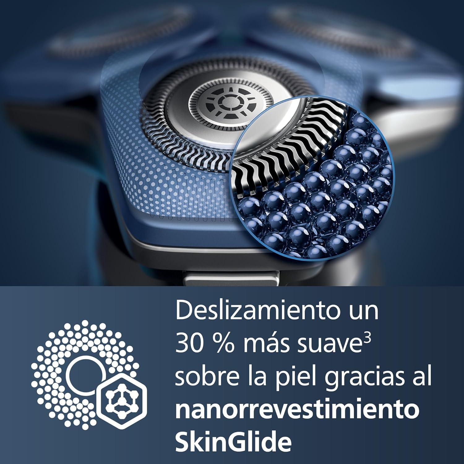 Serie 7000 Afeitadora Eléctrica Hombre, Máquina de Afeitar Barba con Recortadora, 45 cuchillas, 60min de uso, En Seco y Húmedo, Recargable, Centro de Limpieza, Base Carga, S7886/55, Negro