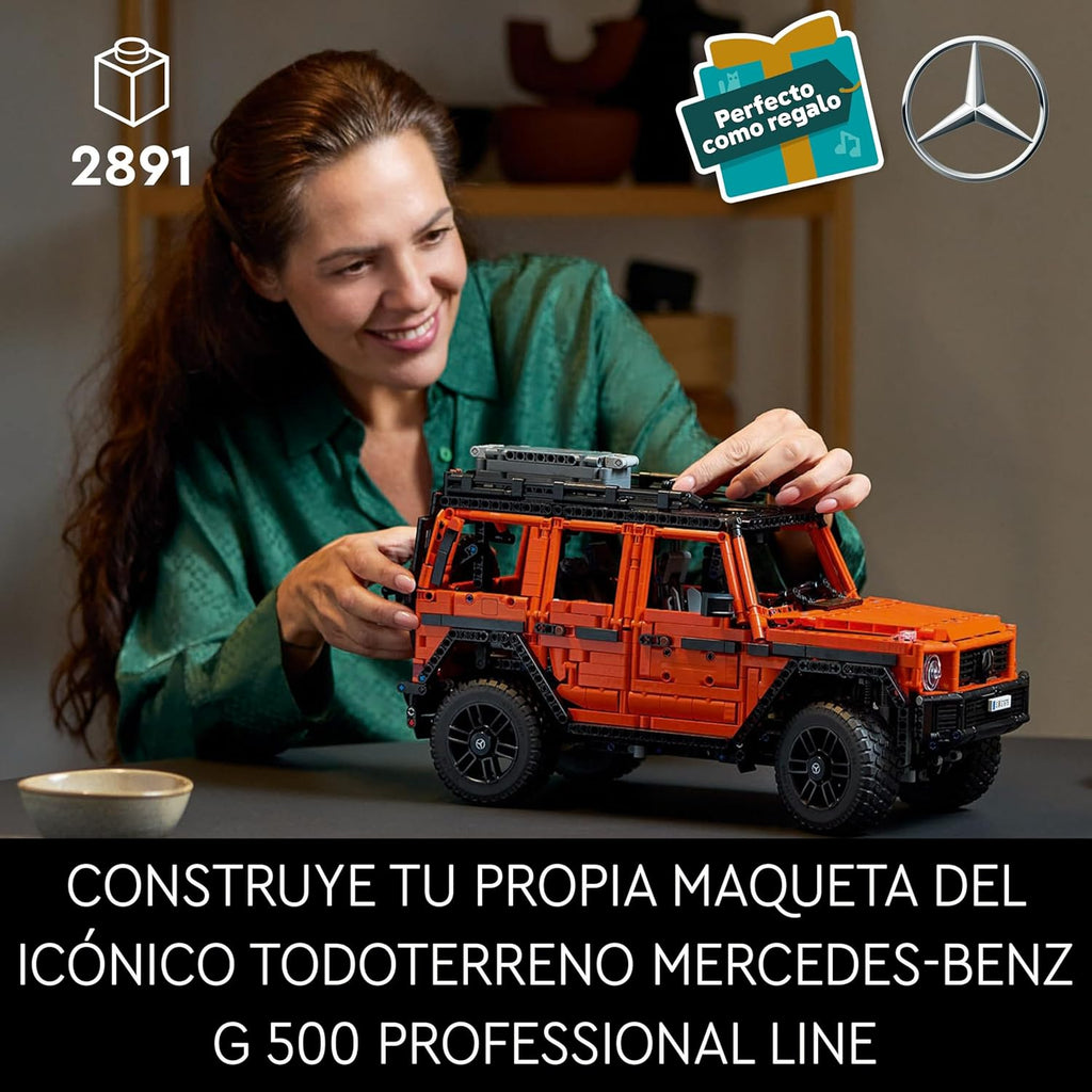 Technic Mercedes-Benz G 500 Professional Line Kit de Construcción, Maqueta de Coche Clase G para Adultos, Regalo para Hombres y Mujeres Fans de los 4x4, Decoración del Hogar 42177