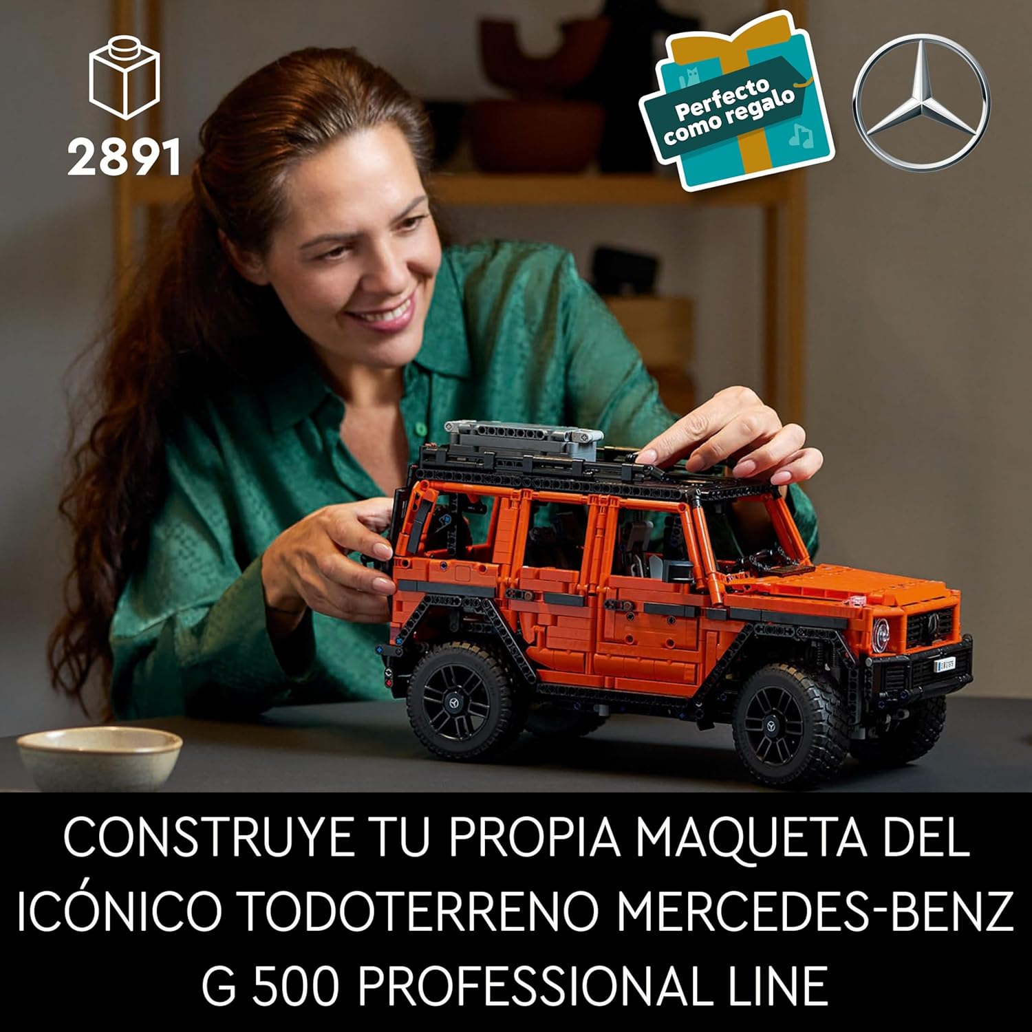 Technic Mercedes-Benz G 500 Professional Line Kit de Construcción, Maqueta de Coche Clase G para Adultos, Regalo para Hombres y Mujeres Fans de los 4x4, Decoración del Hogar 42177