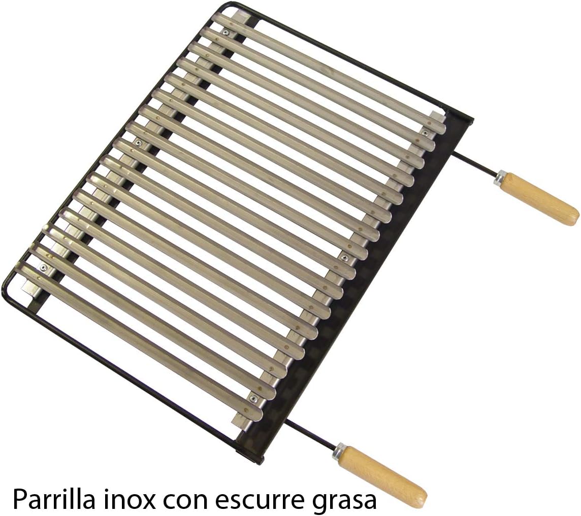 Imex El Zorro 71593 - Cajón Barbacoa-Elevador-Parrilla INOX 100x40x32 cms.
