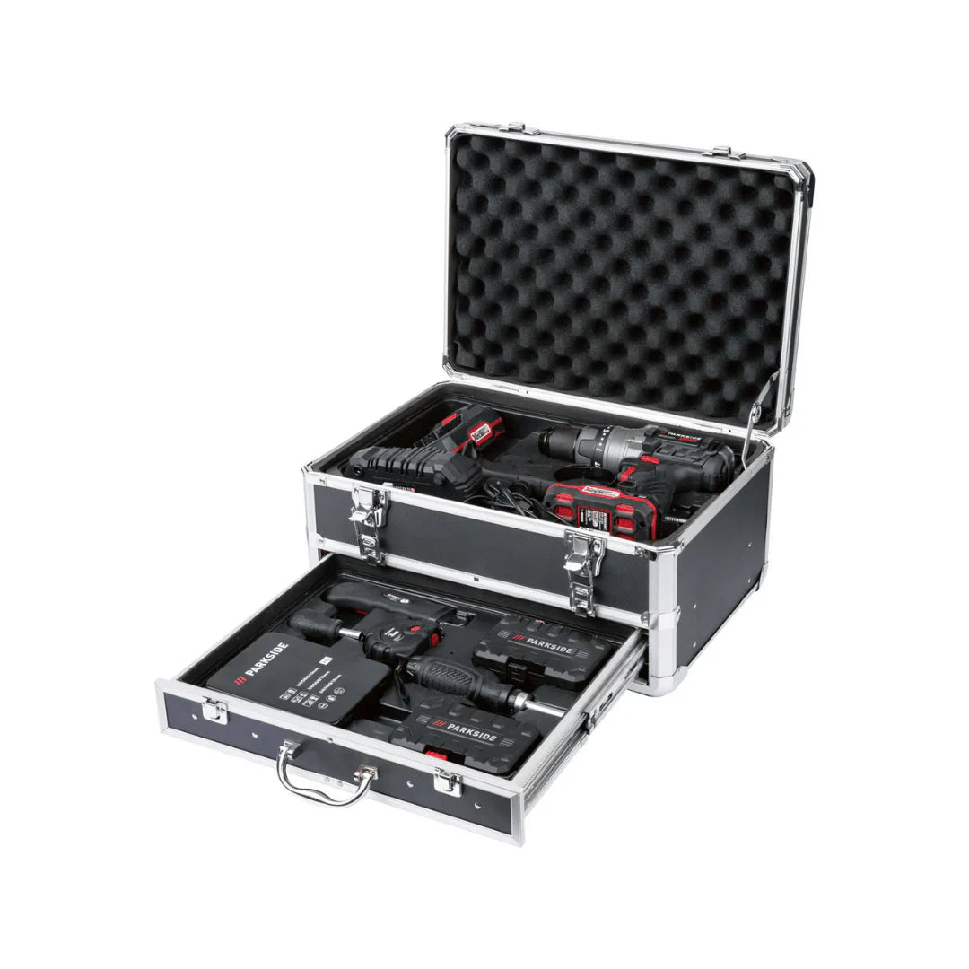 2026 Taladro Percutor Inalámbrico PARKSIDE PERFORMANCE con Accesorios »PSBSAP 20-LI B2«, 20 V