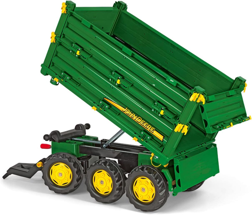 Rolly Toys 12/504/3 Rollymulti Trailer John Deere - Remolque de juguete de 3 ejes , Modelos/colores Surtidos, 1 Unidad