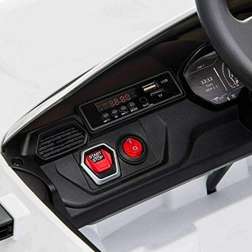 Coche eléctrico Infantil 12v Blanco Lamborghini Urus ATAA Cars con música MP3 Luces LED suspensión