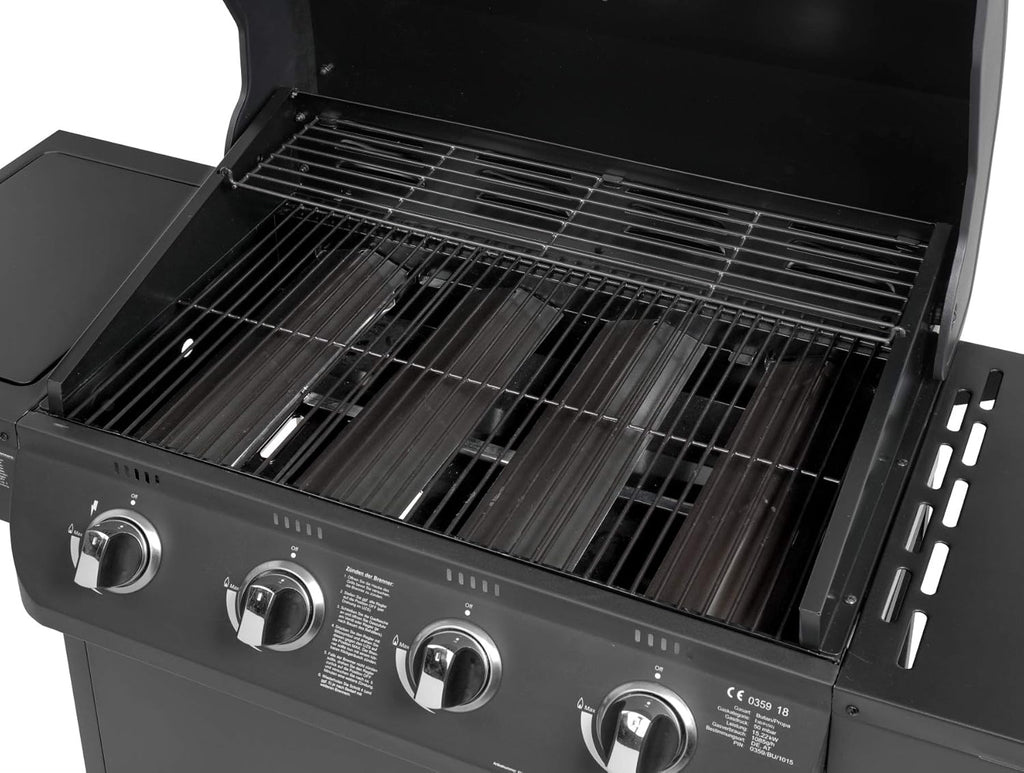 Grill gazowy "COLUMBUS" 4 + 1 palnik firmy El Fuego® BBQ BBQ grill na kółkach, grill gazowy Barbecue AY 563