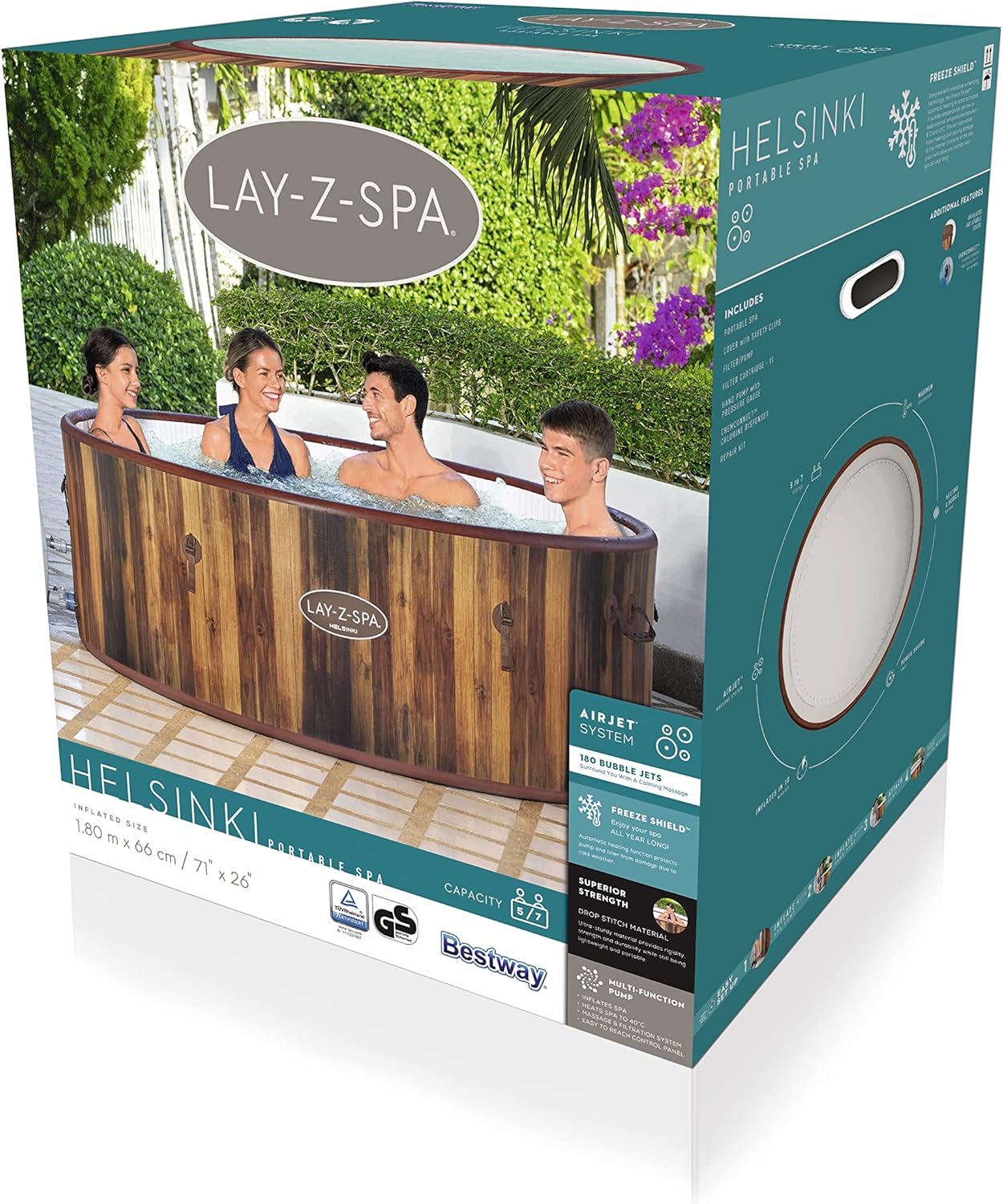 Bestway Lay-Z-SPA, Multicolor, 180 x 66 cm