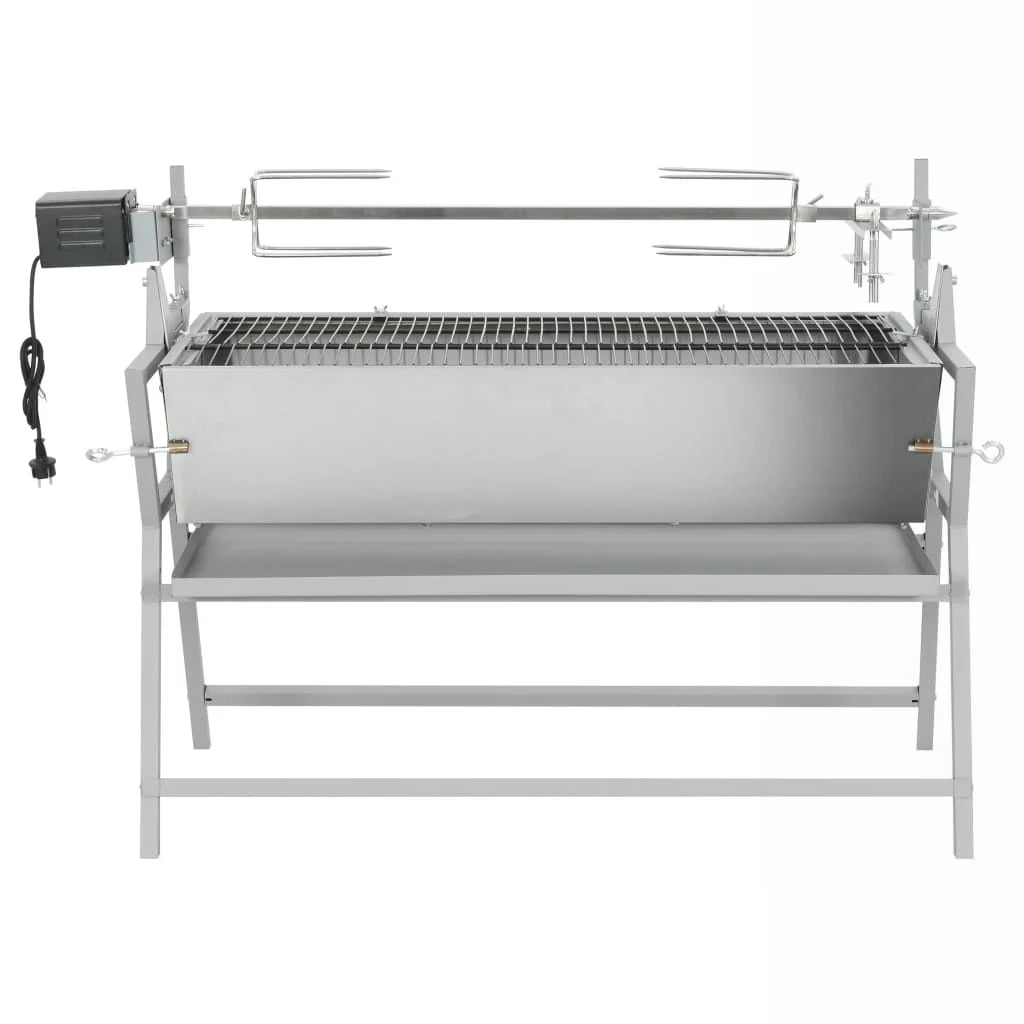 Asador Barbacoa De Hierro Y Acero Inoxidable Vidaxl