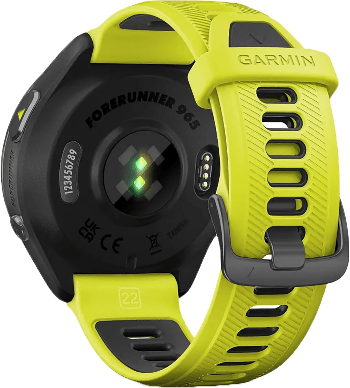 Garmin Runners Smartwatch Forerunner 965 | 23 días de duración de la batería en Modo de Reloj Inteligente con Pantalla Colorida y Pantalla táctil Amoled | Mapas Integrados y métricas de Entrenamiento