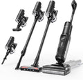 Tineco Floor ONE S7 Stretch Ultra Bezprzewodowy Odkurzacze na sucho i mokro, zapobiegająca splątaniu 180°, czas pracy 50 minut, samooczyszczanie Flashdry 85℃, dwustronne czyszczenie krawędzi