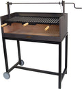 IMEX EL ZORRO Barbacoa con Ladrillo Refractario y Parrilla Esmaltada, 90 x 45 x 102 cm
