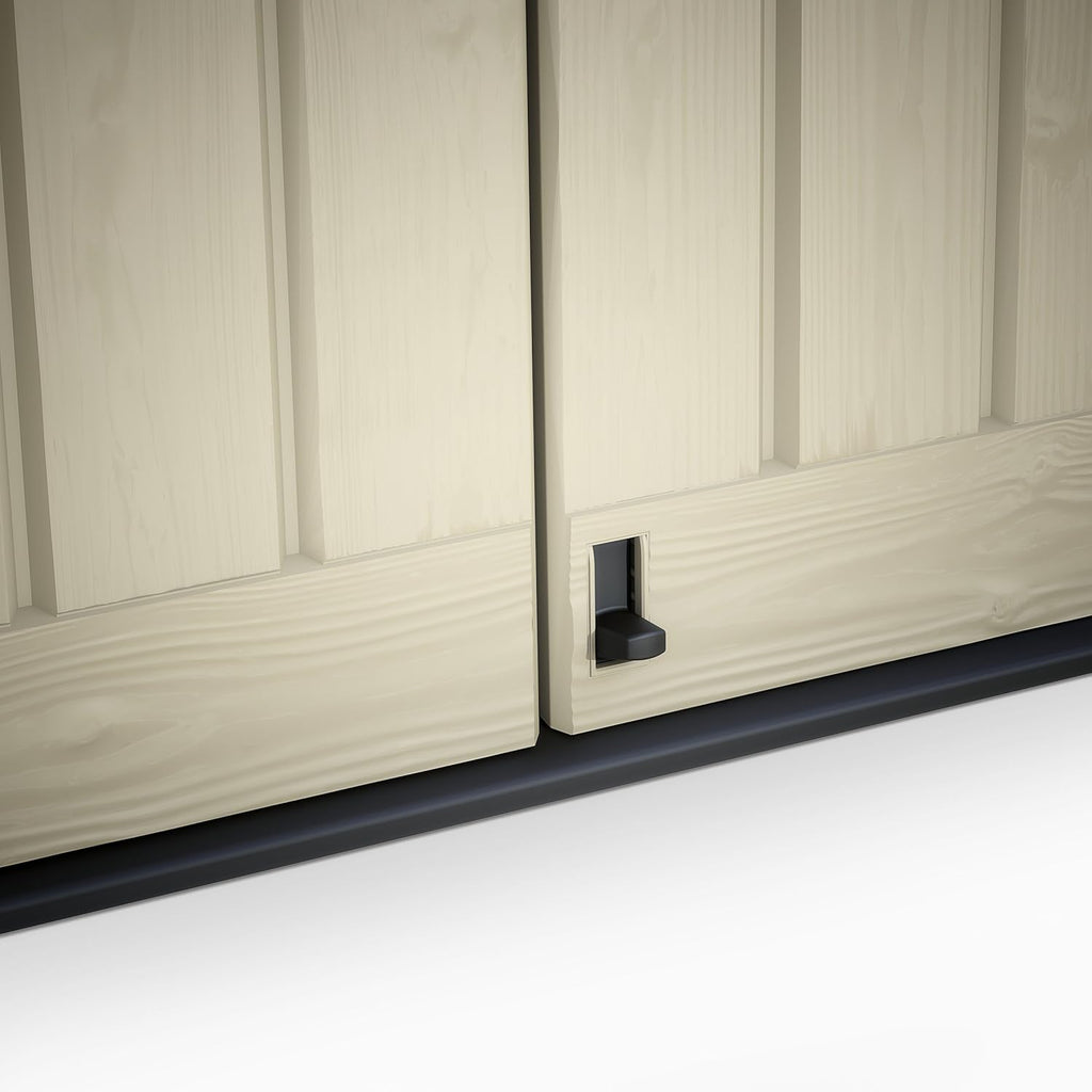 Keter Sio Max -Cobertizo de jardín exterior, Capacidad 1200L, Color Topo/Beige, 145.5 x 125 x 82 cm