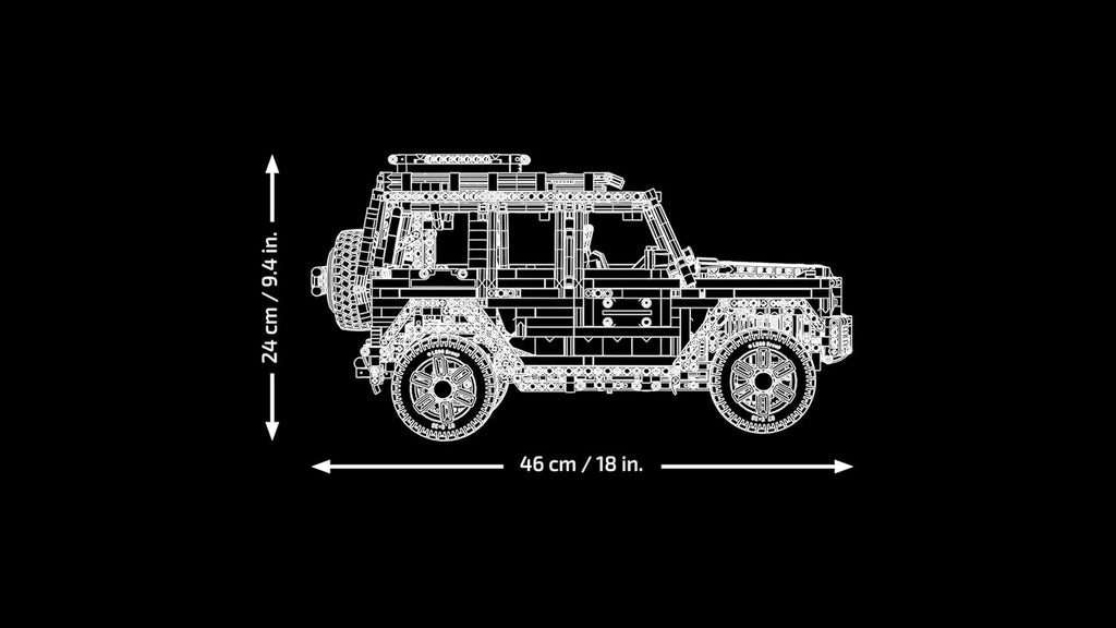 Technic Mercedes-Benz G 500 Professional Line Kit de Construcción, Maqueta de Coche Clase G para Adultos, Regalo para Hombres y Mujeres Fans de los 4x4, Decoración del Hogar 42177
