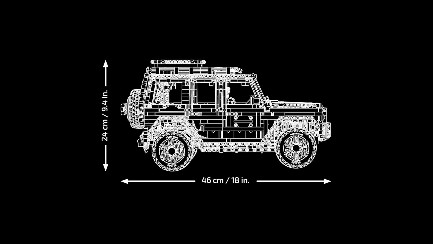 Technic Mercedes-Benz G 500 Professional Line Kit de Construcción, Maqueta de Coche Clase G para Adultos, Regalo para Hombres y Mujeres Fans de los 4x4, Decoración del Hogar 42177