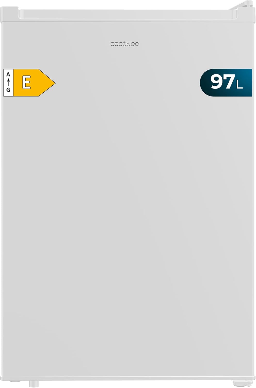 Cecotec Congelador Vertical Sobremesa 97 L Bolero CoolMarket TF 97 White, Clase Energética E, Diseño compacto, Puerta reversible, 3 Cajones, Medidas 55,1 x 57,5 x 83,5 cm, Color Blanco