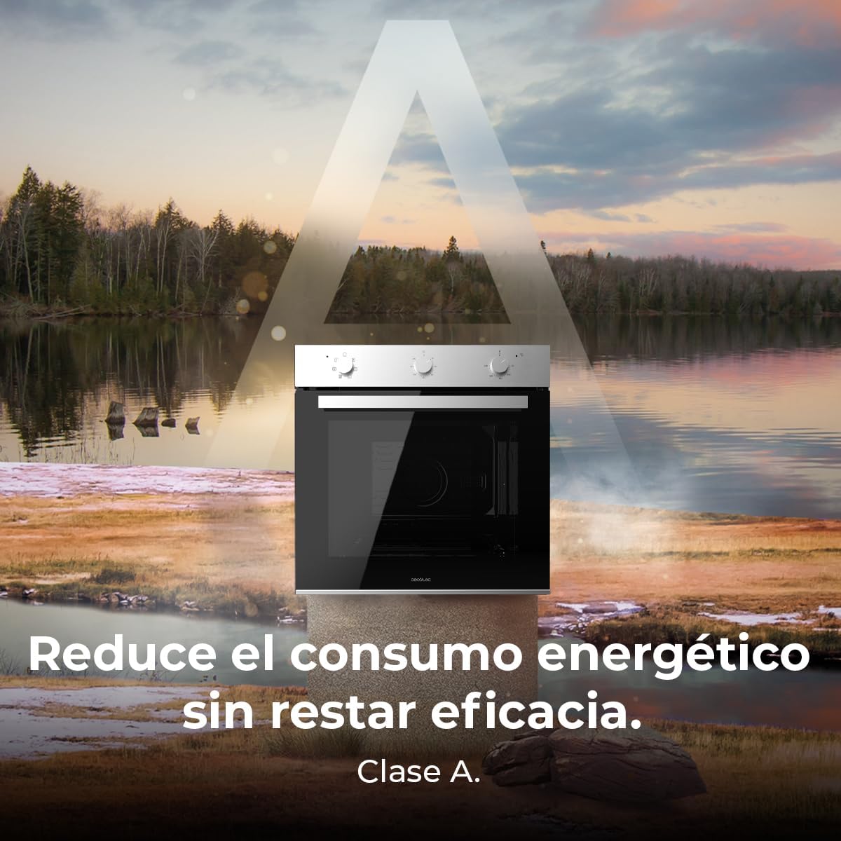 Cecotec Horno Integrable Multifunción 70L Bolero Hexa M236000 Line Time. 2800W, 6 Funciones, Temporizador, Steam Base XXL, Steam Assist, Steam EasyClean, Cooling Fan, Modo Defrost, Eco, Convección