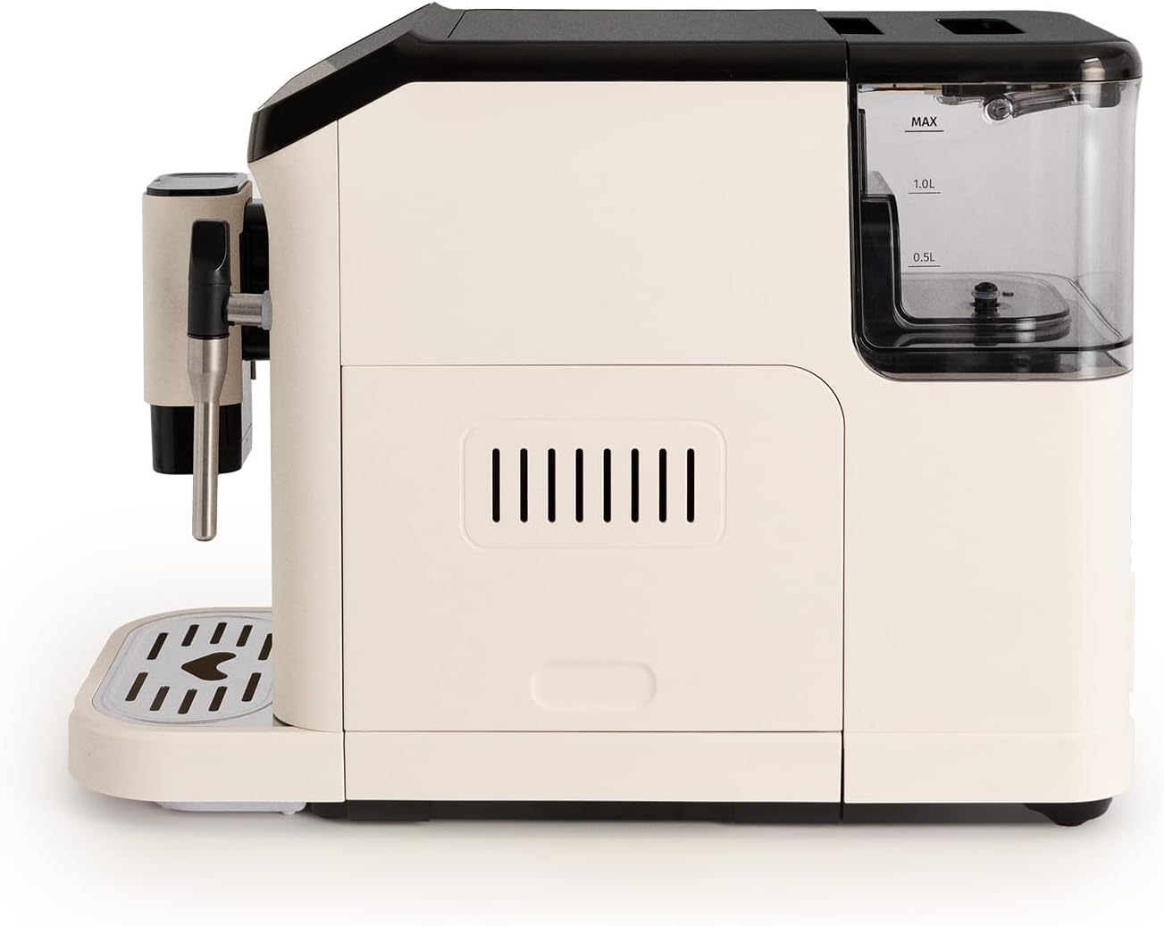 CREATE / THERA MATIC TOUCH/Cafetera superautomática blanco roto / 20 bar, tanque 1,5l, depósito para granos de café de 180g, brazo vaporizador, panel de control táctil, función autolimpieza, 1350W