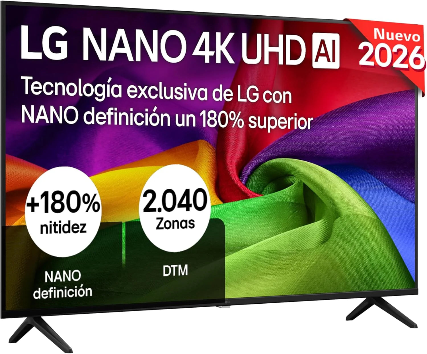 LG 65UA73006LA - TV 65", UHD 4K, WebOS 25, Ultimate IA, HDR10 Pro, Super Upscaling, Dolby Digital Plus, Google Assistant, Black