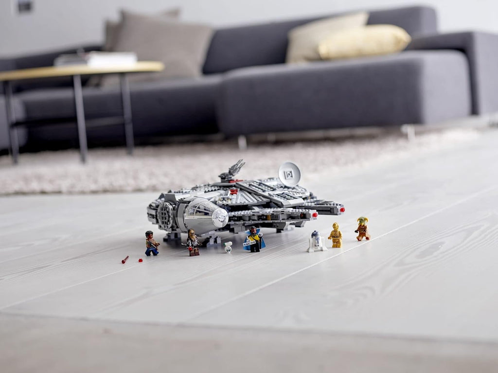 Star Wars: The Rise of Skywalker Millennium Falcon 75257 Starship Model Building Kit and Minifigures, New 2019 (1,351 Pieces)