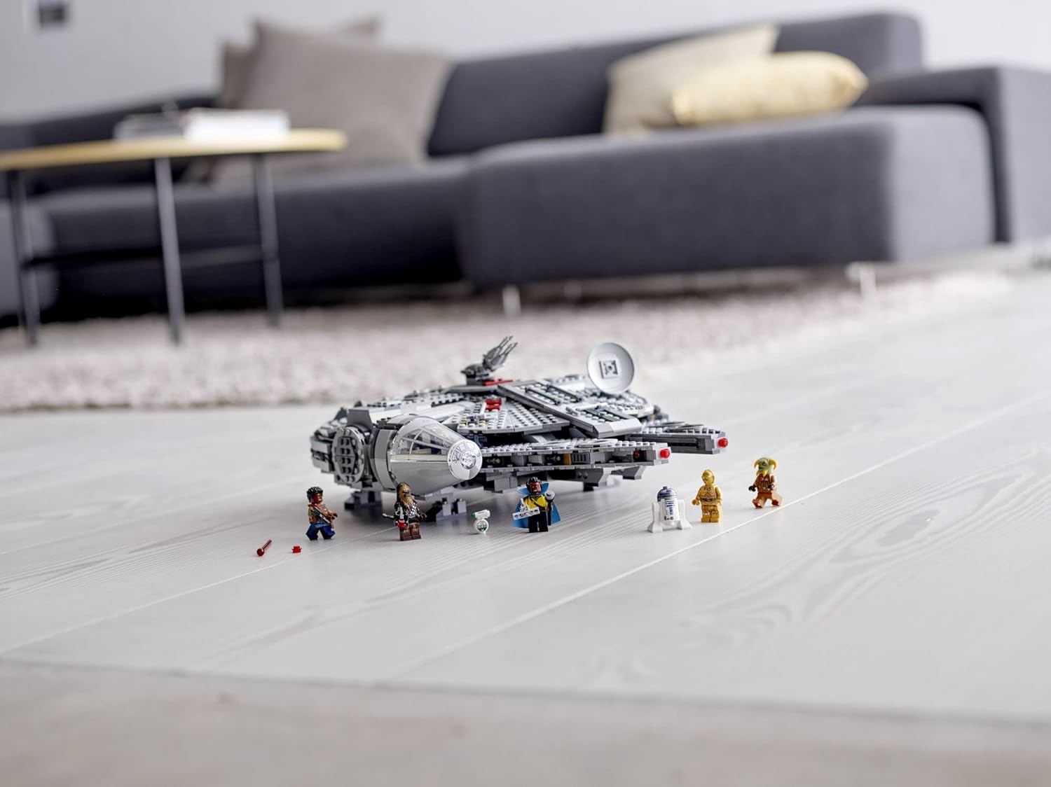 Star Wars: The Rise of Skywalker Millennium Falcon 75257 Starship Model Building Kit and Minifigures, New 2019 (1,351 Pieces)