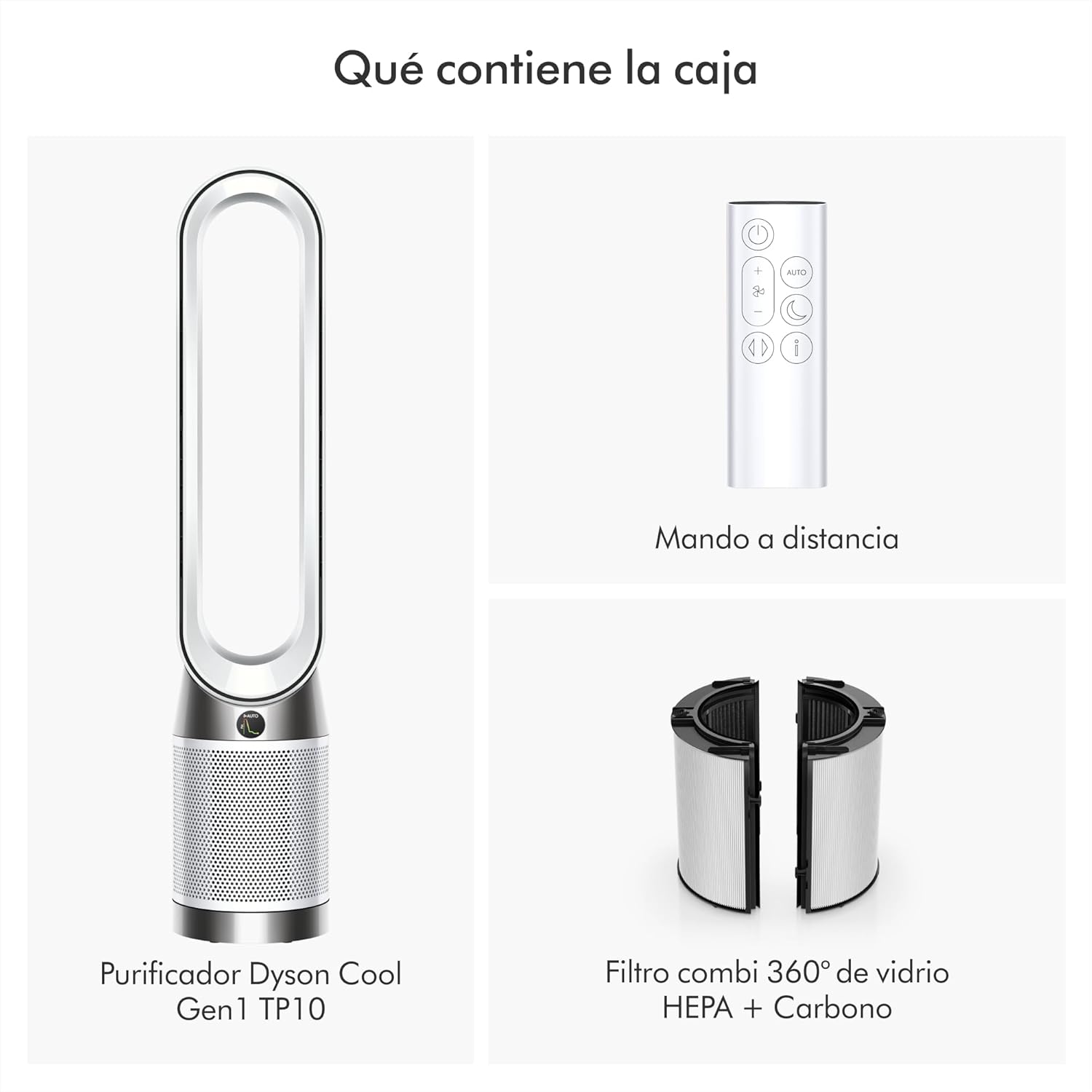 Purifier Cool Gen1 TP10 purificador de aire y ventilador – purificación potente, flujo de aire refrescante (Blanco)