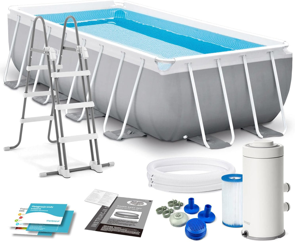 Intex 4M X 2M X 1M Prism Frame Rectangular Pool Set