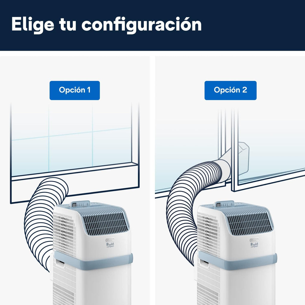 Pinguino Compact PAC ES72 YOUNG Aire Acondicionado Portátil 8.300 BTU/h, 2,1 kW, hasta 60m³, Función Deshumidificador y Ventilación, Temporizador 24 Horas