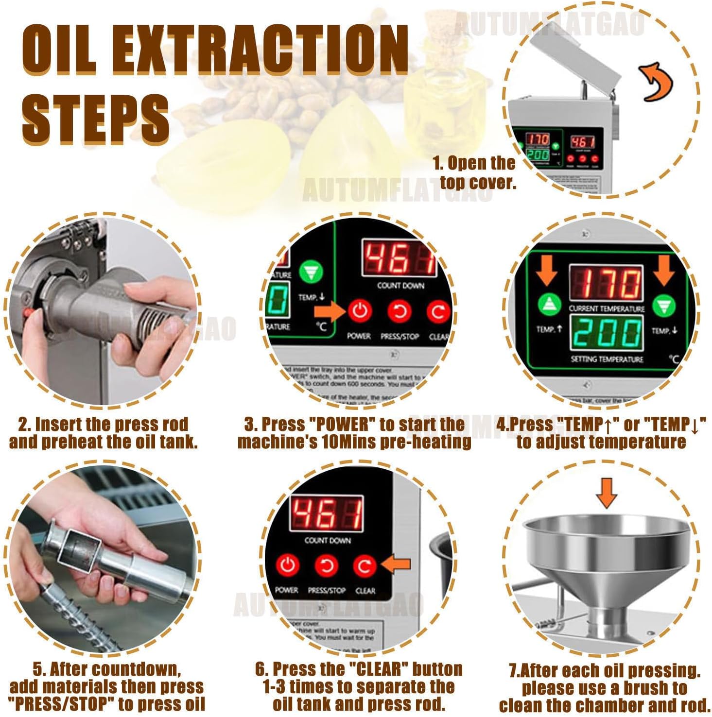 Prensa Aceite Oliva Automática De 820W, Maquina Cortar Aceitunas En Frío Y Caliente para El Hogar, Extractor De Aceite Eléctrico para Aceitunas, Cacahuetes, Sésamo, Soja Y Nueces