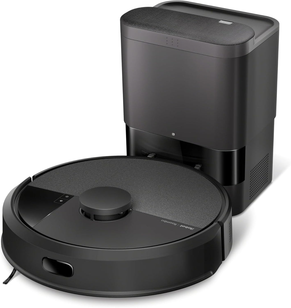 iRobot Roomba 105 Combo y Base AutoEmpty con autovaciado de 75 días, Aspirador y friegasuelos, Clearview LiDAR, 7000Pa,120 mins, SmartScrub, Evita obstáculos,Recarga y reanuda,App, 3 Modos Limpieza_N