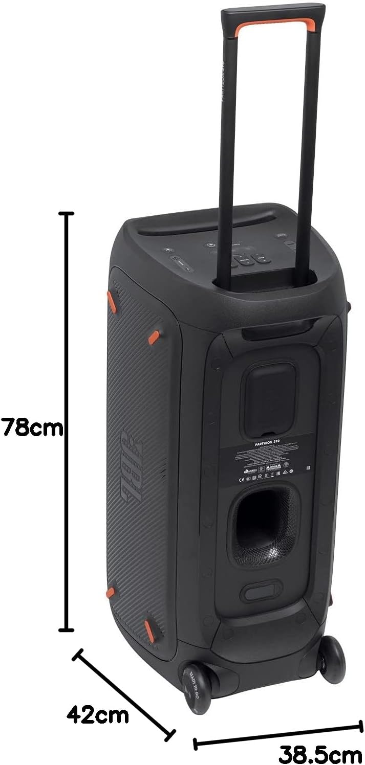 Jbl Partybox 110 JBLPARTYBOX110EU Głośnik Bluetooth, Czarny, ‎24 x 69 x 2,5 cm