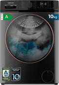 Cecotec Lavadora 10Kg Carga Frontal Bolero DressCode 10610 Inverter Steel A. 1400 RPM, Steam Max, Motor Inverter Plus, 15 Programas, OnSmart, Smooth Wash, Stop&Go, Goma Antibacteriana, Drum Clean