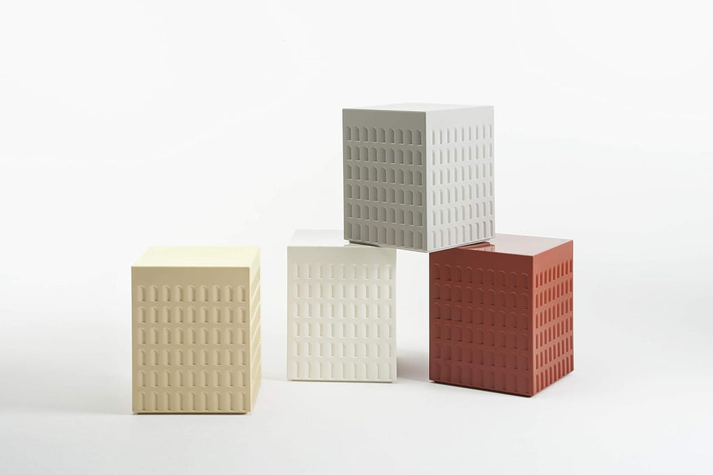 Kartell - Taburete, color Rojo Tierra, 36 x 45 x 36 cm