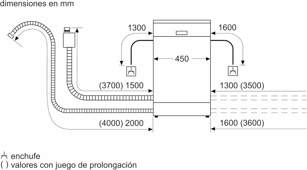 Balay - Lavajillas, Libre instalación, 45 cm de ancho, Motor ExtraSilencio, Home Connect, Display LED, Blanco, 3VN4030BA