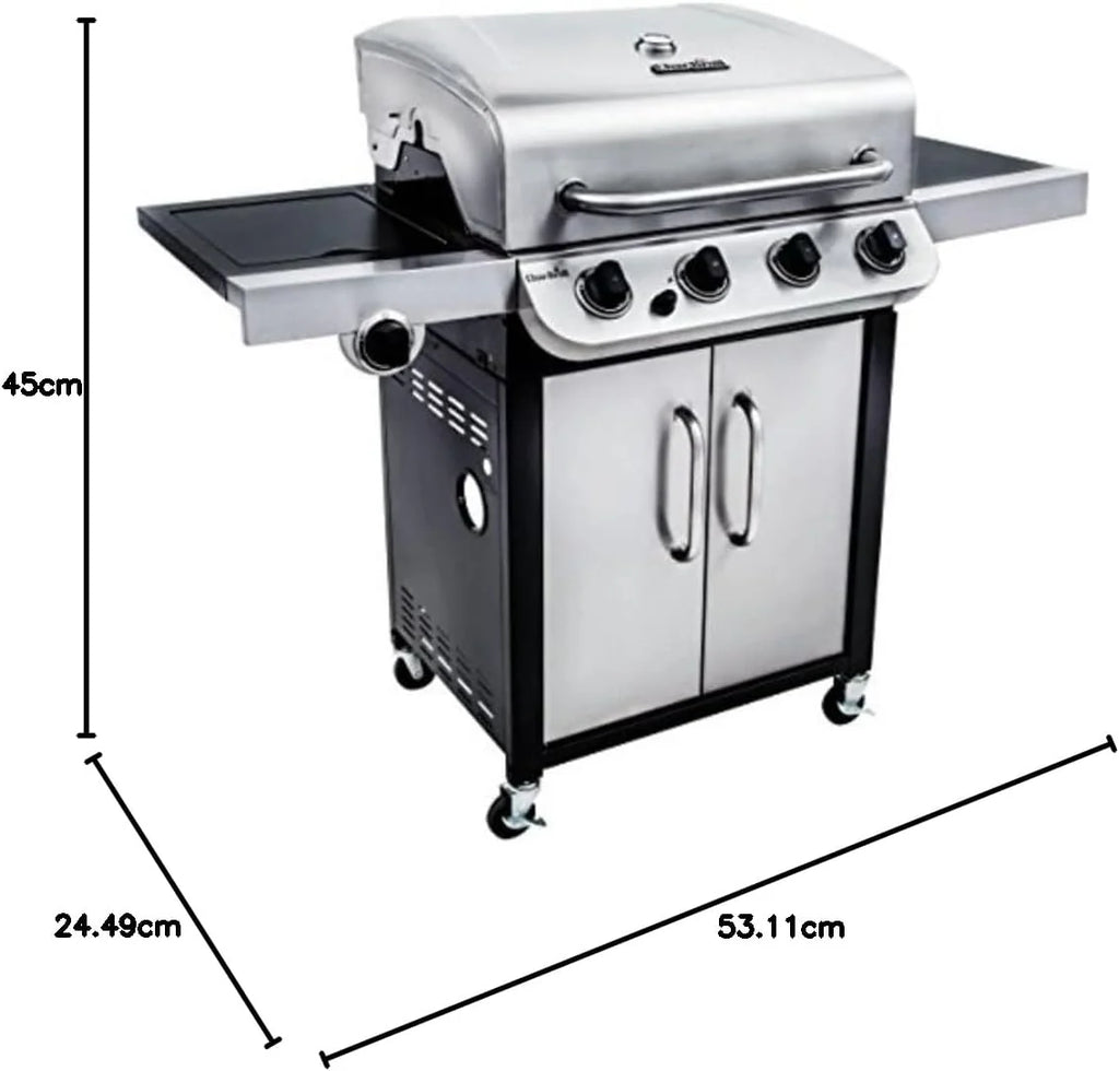 Char-Broil Convective 440 S Gas Barbecue with 4 Burners, Cast Iron Grates, Stainless Steel Burners - Ideal for Outdoor Cooking, Garden and Patio