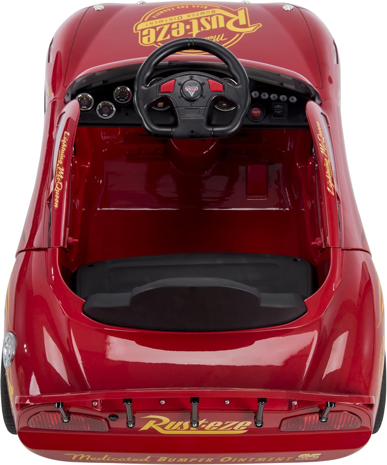 Huffy Cars Lightning Mcqueen Coche eléctrico para niños 3-5 años - Coche 6v con Luces de Trabajo y Sonido