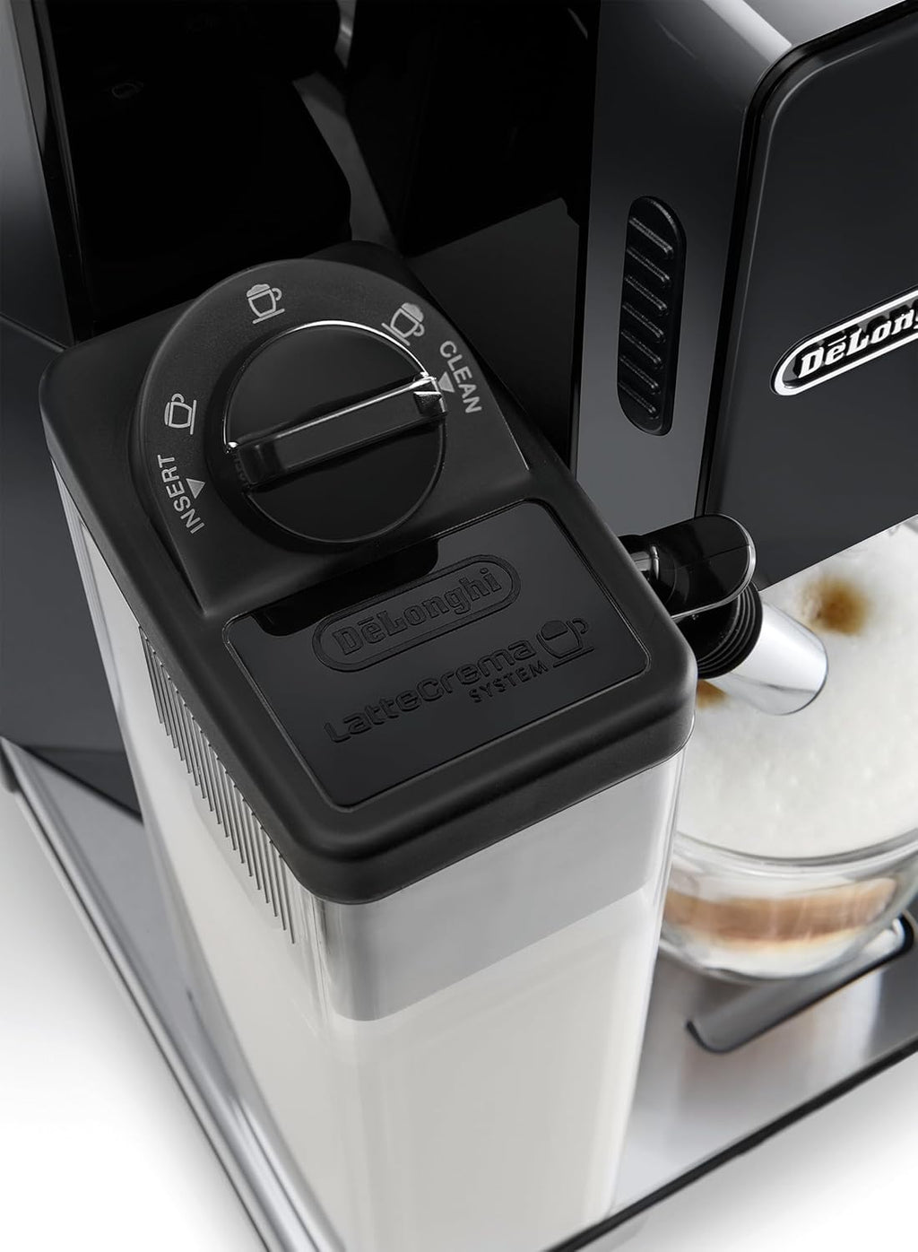 De'Longhi ECAM 44.666.B ELETTA Cappuccino, ECAM44.660.B, wysoki połysk czarny