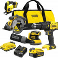 Kit de herramientas eléctricas Stanley de 4 piezas (SFMCK412MDS-QW)
