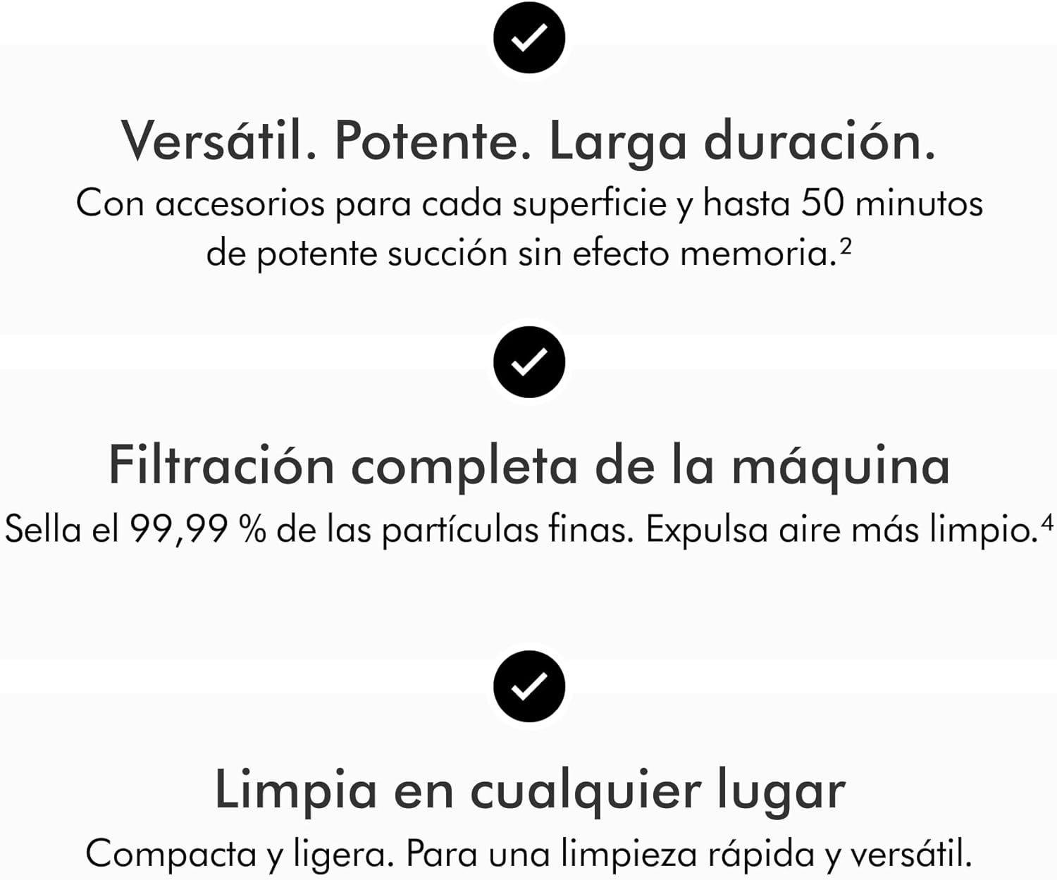 Car+Boat™ aspiradora de Mano – hasta 50 min de autonomía, Plata