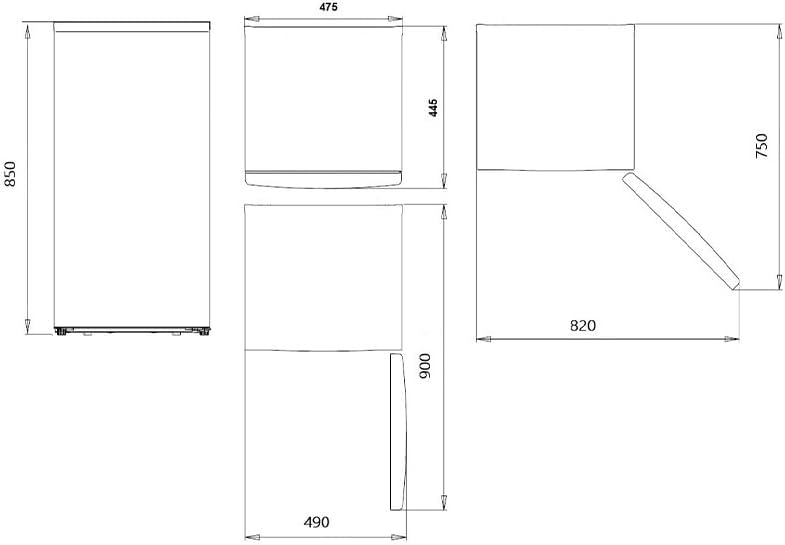 Svan Congelador Vertical Blanco SCV85502E. Capacidad 60 Litros, Puerta Reversible, Bajo nivel Sonoro, Eficiencia Energética Clase E