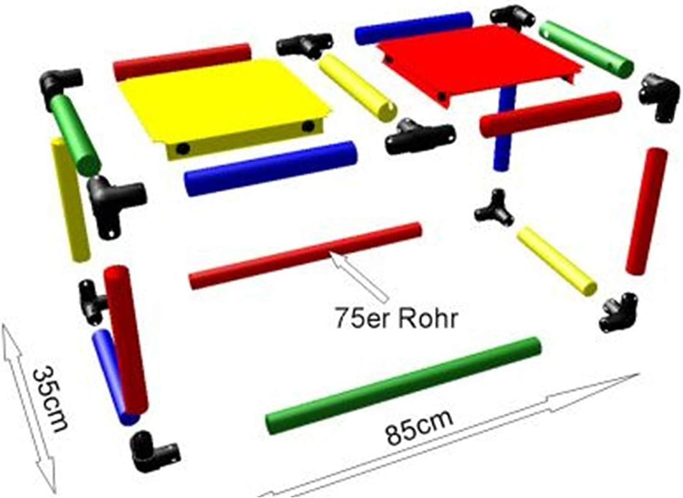 Move And Stic Olaf Área de Juegos Torre de Escalada con Tobogán para Niño Pequeño para Habitación Infantil o Sala de Juegos Genauso Apto como en el Jardín