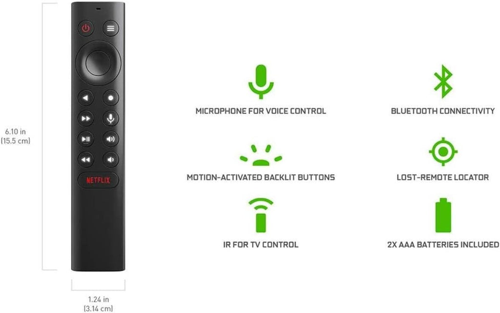 Nvidia Nvidia Shield Tv Pro 945-12897-2505-101 Streaming Box, Czarny, 15,9 x 9,8 x 2,6 cm