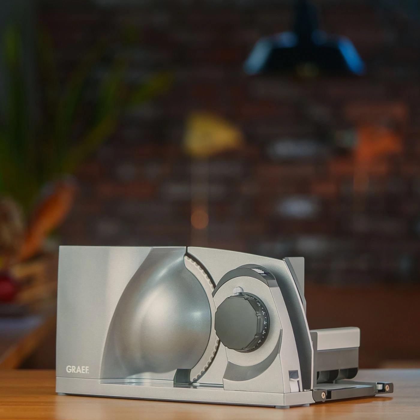 GRAEF MYtiny MT1000 - Cortadora plegable, 170 W, cuchilla Ø170 mm, metálica, corte 0-15 mm, pan, compacta, Made in Germany, plata