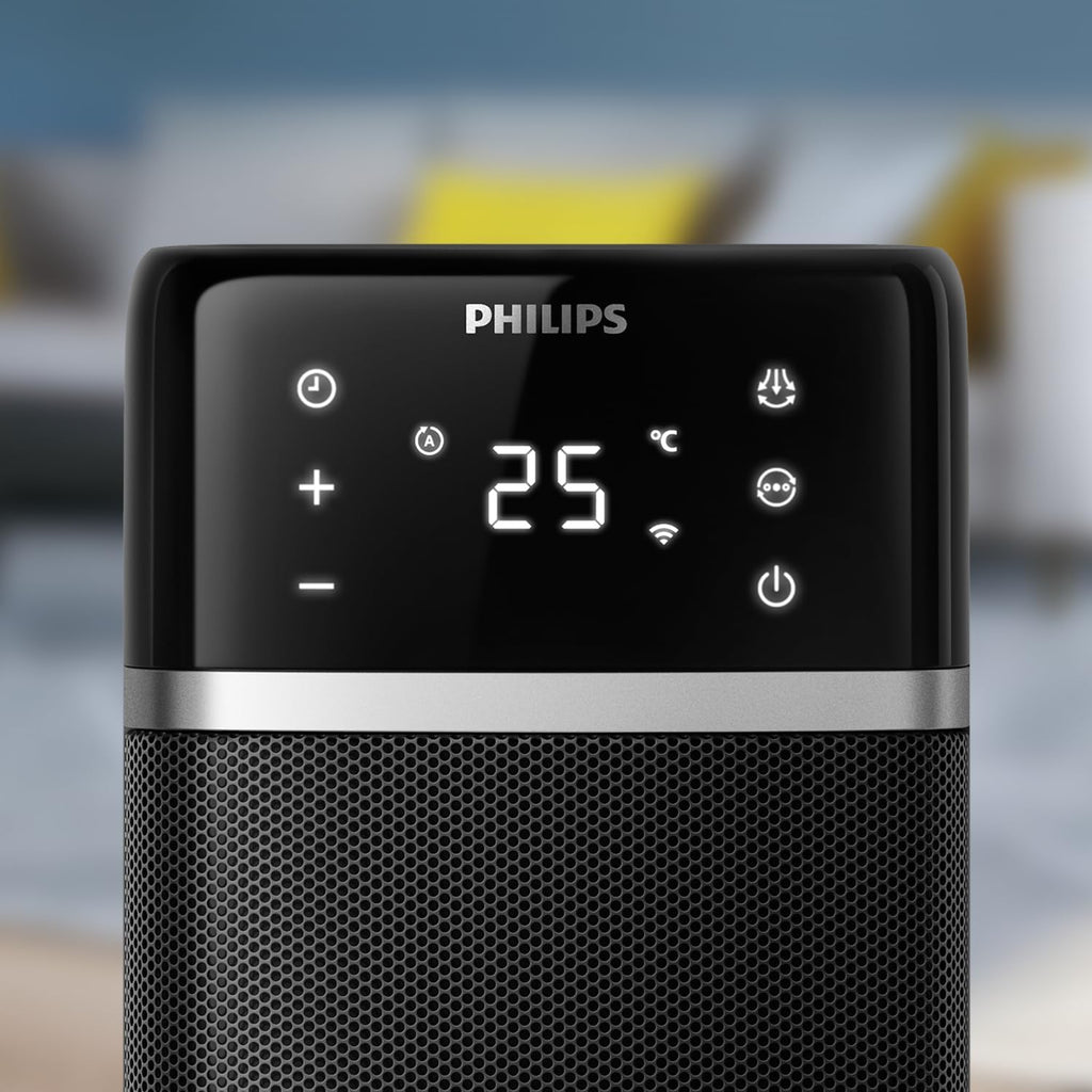 Philips 2-w-1 oczyszczacz i nawilżacz powietrza z serii 3000, 131 m², filtr NanoProtect HEPA i filtr z aktywnym węglem usuwa 99,97% wszystkich, niewidocznych cząstek, Kolor Biały (AC3737/10)