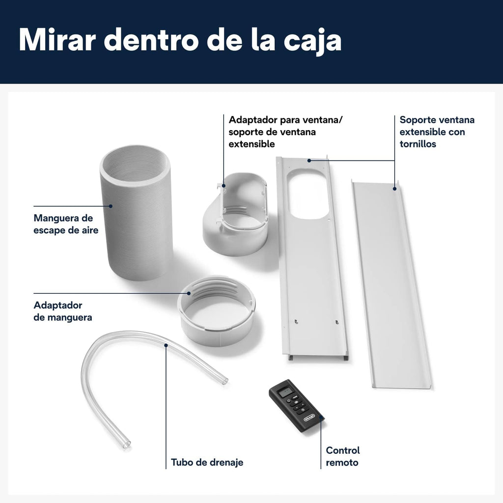 Pinguino PAC EM90K SILENT Aire Acondicionado Portátil 9.800 BTU/h, 2.5 kW, hasta 85m³, Función Deshumidificador y Ventilación
