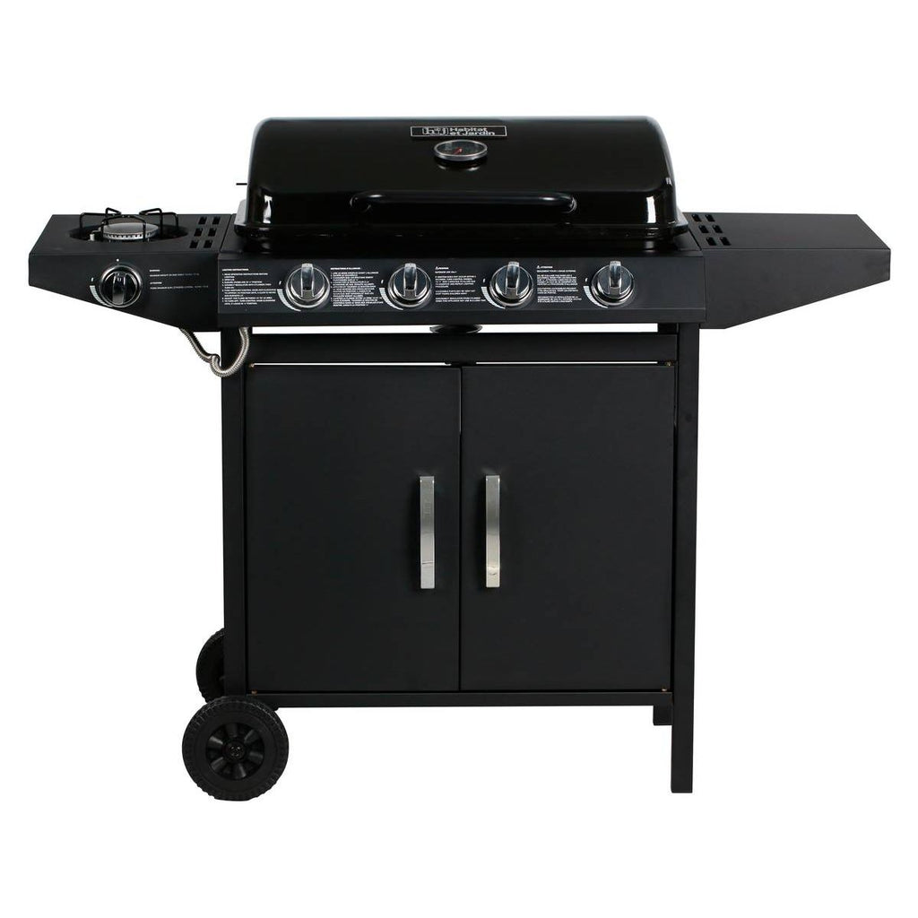 Barbacoa A Gas "festa 5" - 5 Quemadores (1 Lateral) - 12.9 Kw - Negro