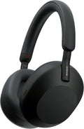 Sony WH-1000XM5 Noise Cancelling, Bluetooth Over-Ear Headphones, Crystal Clear Calls, Hi-Res, 360 Reality Audio, 30h Battery, Fast Charge, Includes Hard Case, iOS, Android - Black