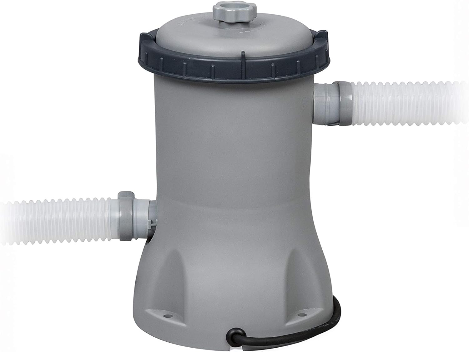 BESTWAY - Piscina Desmontable Tubular Power Steel 427x250x100 cm Depuradora Cartucho 2.006 l/h Escalera y Cobertor Diseño Rattan