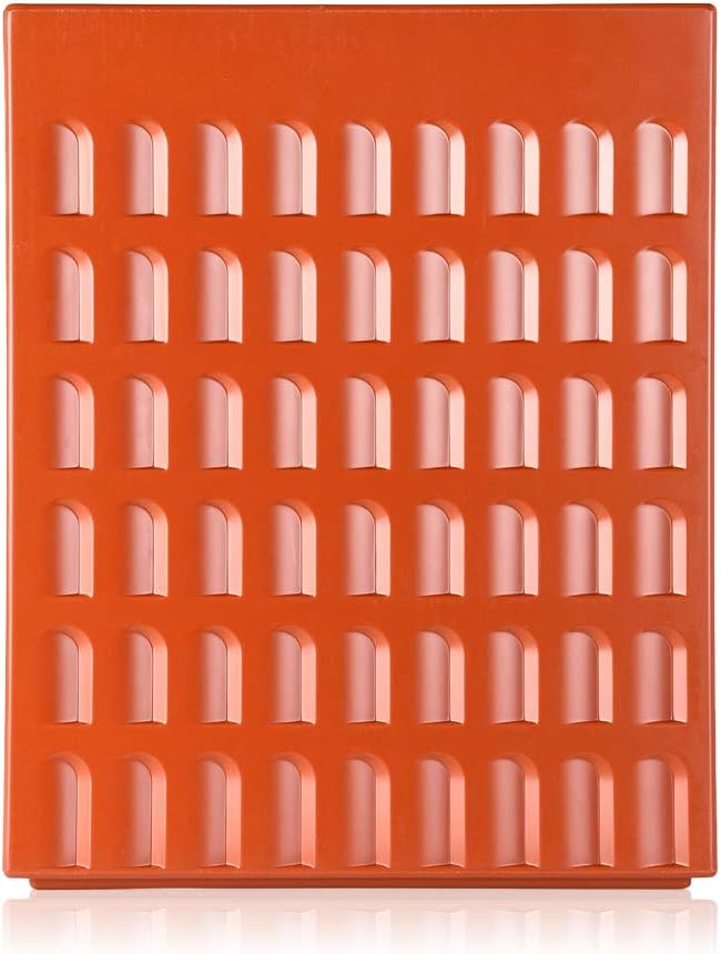 Kartell - Taburete, color Rojo Tierra, 36 x 45 x 36 cm