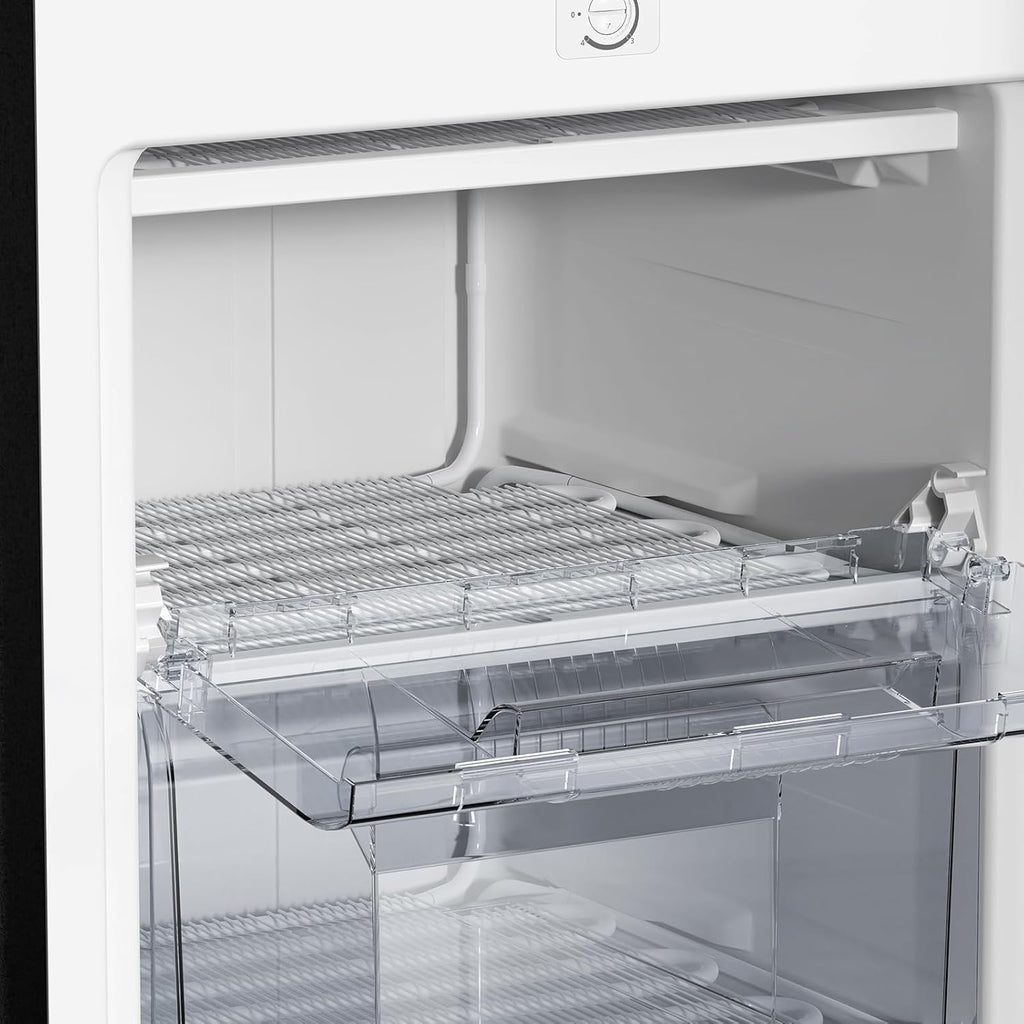 Congelador vertical independiente CHiQ, 145L de capacidad, congelación rápida, termostato ajustable, silencioso, puerta reversible, negro, clasificación energética E